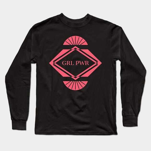 GRL PWR Long Sleeve T-Shirt by MandalaHaze